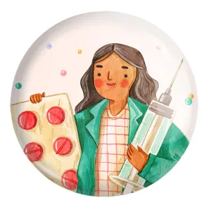 پیکسل بزرگ پزشک و پرستار