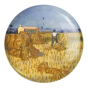 پیکسل بزرگ برداشت ذرت در پروونس ونسان ونگوگ (Van Gogh)