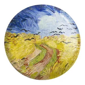 پیکسل بزرگ مزرعه گندم با کلاغ ها ونسان ونگوگ (Van Gogh)