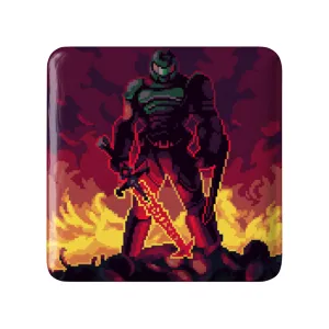 پیکسل مربعی بازی رستاخیز (Doom)