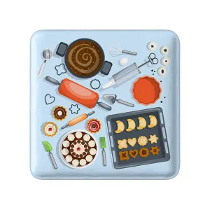 پیکسل مربعی کیک و شیرینی پزی