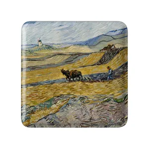 پیکسل مربعی شخم زدن مزرعه ونسان ونگوگ (Van Gogh)