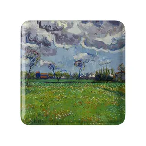 پیکسل مربعی منظره کوه پشت بیمارستان ونسان ونگوگ (Van Gogh)