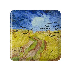 پیکسل مربعی مزرعه گندم با کلاغ ها ونسان ونگوگ (Van Gogh)