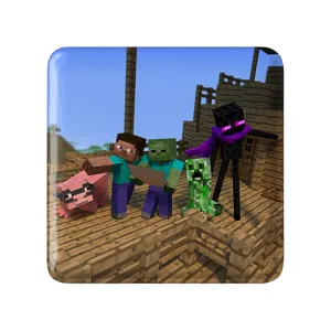 پیکسل مربعی بازی ماینکرافت (Minecraft)