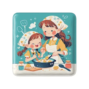 مگنت مربعی کیک و شیرینی پزی
