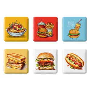 مگنت مربعی فست فود (Fast Food)