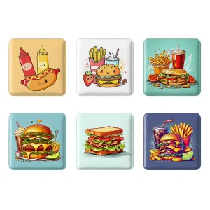 مگنت مربعی فست فود (Fast Food)