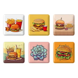 مگنت مربعی فست فود (Fast Food)