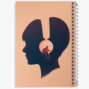دفتر دختر و هدفون