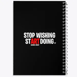 دفتر Stop Wishing Start Doing