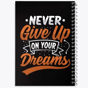 دفتر Never Give Up On Your Dreams