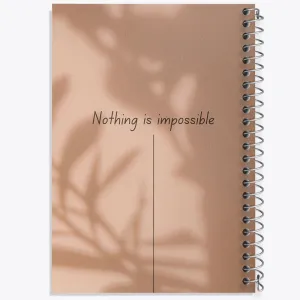 دفتر Nothing Is Impossible