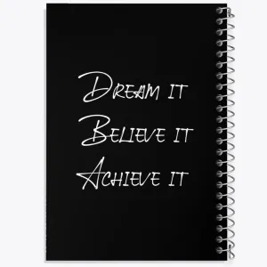 دفتر Dream It Believe It Achieve It
