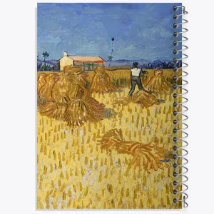 دفتر برداشت ذرت در پروونس ونسان ونگوگ (Van Gogh)