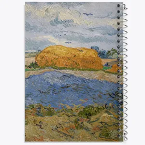 دفتر انبار کاه زیر آسمان بارانی ونسان ونگوگ (Van Gogh)