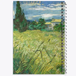 دفتر گندم زار سبز با سرو ونسان ونگوگ (Van Gogh)