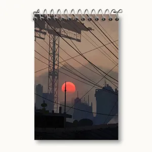 دفتر یادداشت غروب در شهر