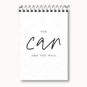 دفتر یادداشت You Can And You Will