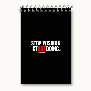 دفتر یادداشت Stop Wishing Start Doing