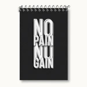 دفتر یادداشت No Pain No Gain