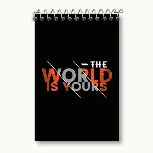 دفتر یادداشت The World Is Yours