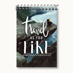 دفتر یادداشت Travel As You Like