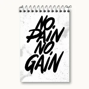 دفتر یادداشت No Pain No Gain