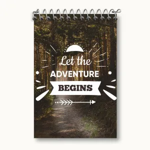 دفتر یادداشت Let The Adventure Begins