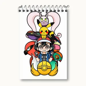 دفتر یادداشت انیمه پوکمون (Pokemon)
