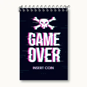 دفتر یادداشت Game Over