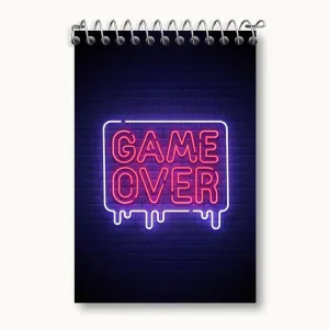 دفتر یادداشت Game Over