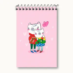 دفتر یادداشت گربه عاشق