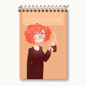 دفتر یادداشت I Love Coffee