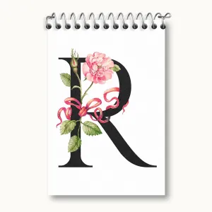 دفتر یادداشت گل و حرف R
