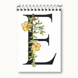 دفتر یادداشت گل و حرف E