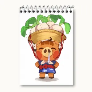 دفتر یادداشت بازی انیمال کراسینگ (Animal Crossing)