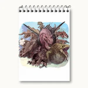 دفتر یادداشت بازی شکارچی هیولا (Monster Hunter)