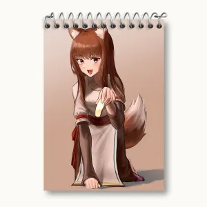 دفتر یادداشت هولو انیمه ادویه و گرگ
