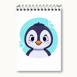 دفتر یادداشت پنگوئن حیوانات بامزه