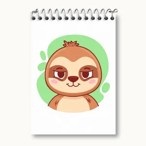 دفتر یادداشت تنبل حیوانات بامزه