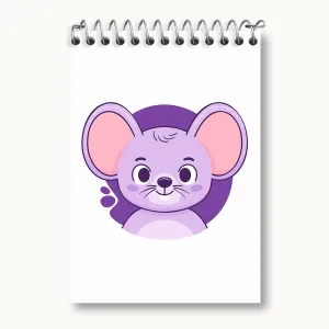 دفتر یادداشت موش حیوانات بامزه