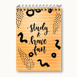 دفتر یادداشت Study And Have Fun