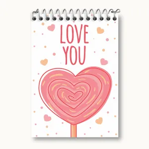 دفتر یادداشت Love You