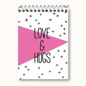 دفتر یادداشت Love And Hugs