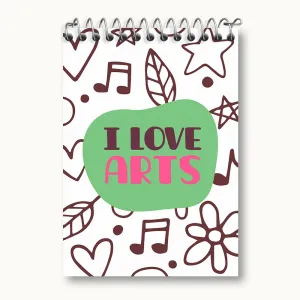 دفتر یادداشت I Love Arts
