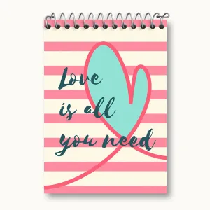 دفتر یادداشت Love Is All You Need