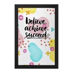 تابلو Believe Achieve Succeed