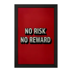 تابلو No Risk No Reward