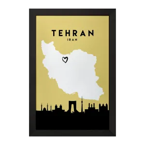 تابلو نقشه ایران و تهران